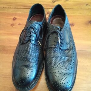 Classic Black Leather Men's Dress Shoes